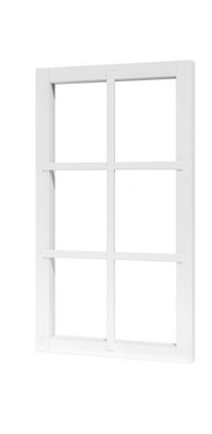 Douglas vast raamkozijn 6-ruits wit (Artnr. 540105)